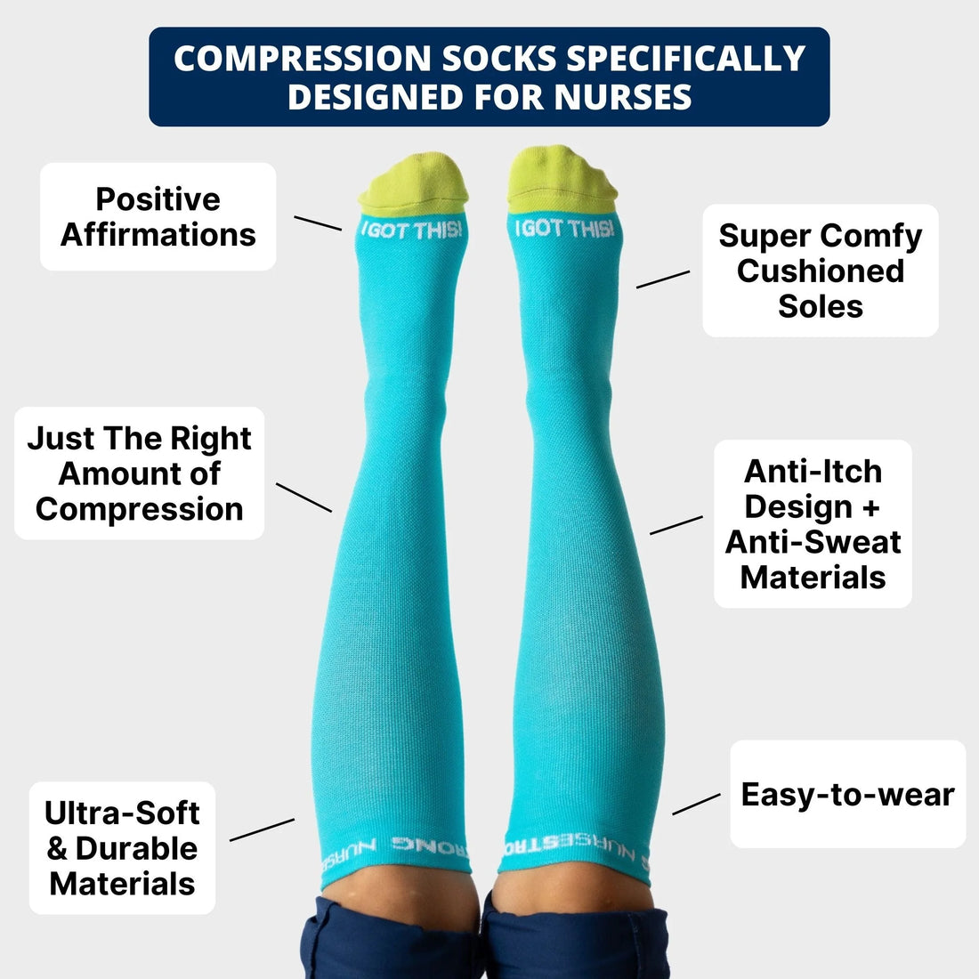 NurseStrong Performance Compression Socks